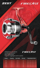 Molinete ZEST FIRECAST