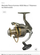 Molinete Pesca Hummer 4000 Maruri 7 Rolamen- tos Balanceado